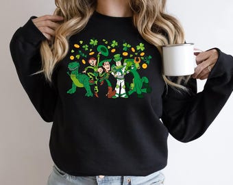 Toy Story St Patrick's Sweatshirt, St Paddy's Day Shirt, Buzz Lightyear Tee, St Patrick's Kids Tee, Lucky Shamrock Tee, Irish Day Sweatshirt
