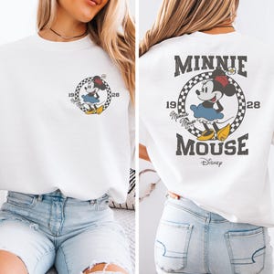 Retro Disney Shirts, Minnie Checkered Shirt, Disney Family Shirts, Minnie Mouse Tees, Disney Tee, Disneyland, Disneyworld Shirts