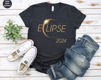 Eclipse 2024 T-Shirt, Total Solar Eclipse Tee, April 8th Tee, American Eclipse Tee, Eclipse Memorial Tee, Eclipse Gift Tee, Observer Shirt