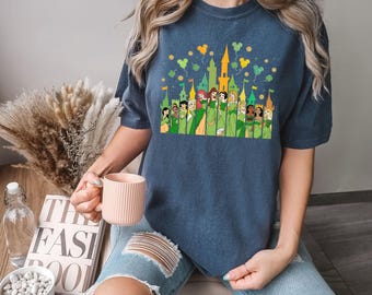 Comfort Color Shirt, St Paddy's Princess Shirt, Cinderella Tee, Elsa Shirt, Rapunzel Tee, Pocahontas Shirt, Ariel Tee, Disney Princess Shirt