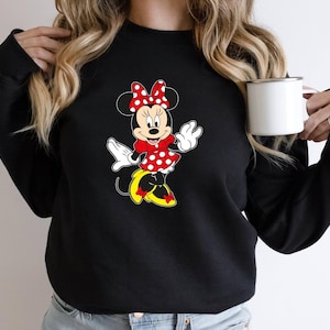 Minnie Sweatshirt, Disney Sweater, Retro Vibes, Cartoon Sweatshirt, Vintage Sweatshirts, Minnie Mouse Gift, Birthday Shirt, Disney T-shirt Bild 1