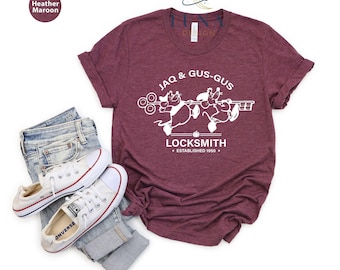 Jaq & Gus Gus Locksmith Established 1950 Disney Shirt, Cinderella Mouse Shirt, Magic Kingdom Tee, Cinderella Disney Tee, Jaq And Gus Shirt