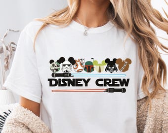 Star Wars Disney Crew Shirt | Family Tees, Matching Disneyworld Shirts, Fun Star Wars Apparel, Perfect for Disney Fans