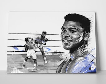 Muhammad Ali Boxing Poster or Canvas