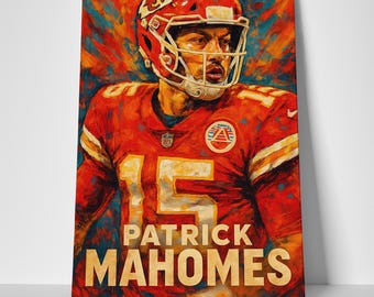 Patrick Mahomes Art Poster or Canvas