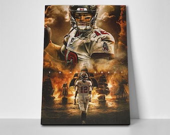Tom Brady Ships Poster or Wrapped Canvas