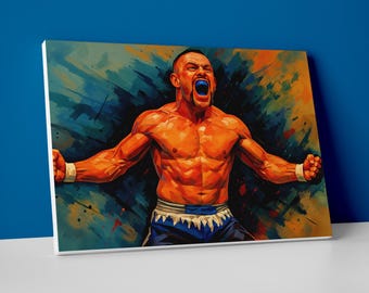 Chuck Liddell UFC Poster: Glossy Print or Canvas Wall Art