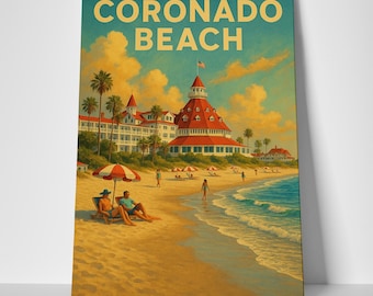 Coronado Beach Poster or Canvas