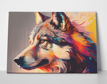 Wolf Painting Poster or Canvas