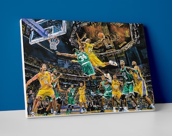 Kobe Bryant Dunk Painting Poster or Canvas