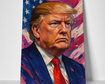 Donald Trump Painting Poster or Canvas