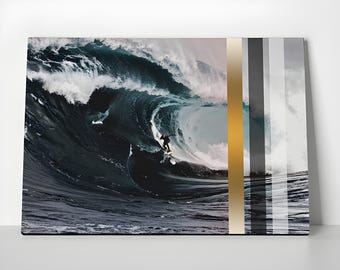 Surfing Poster or Canvas