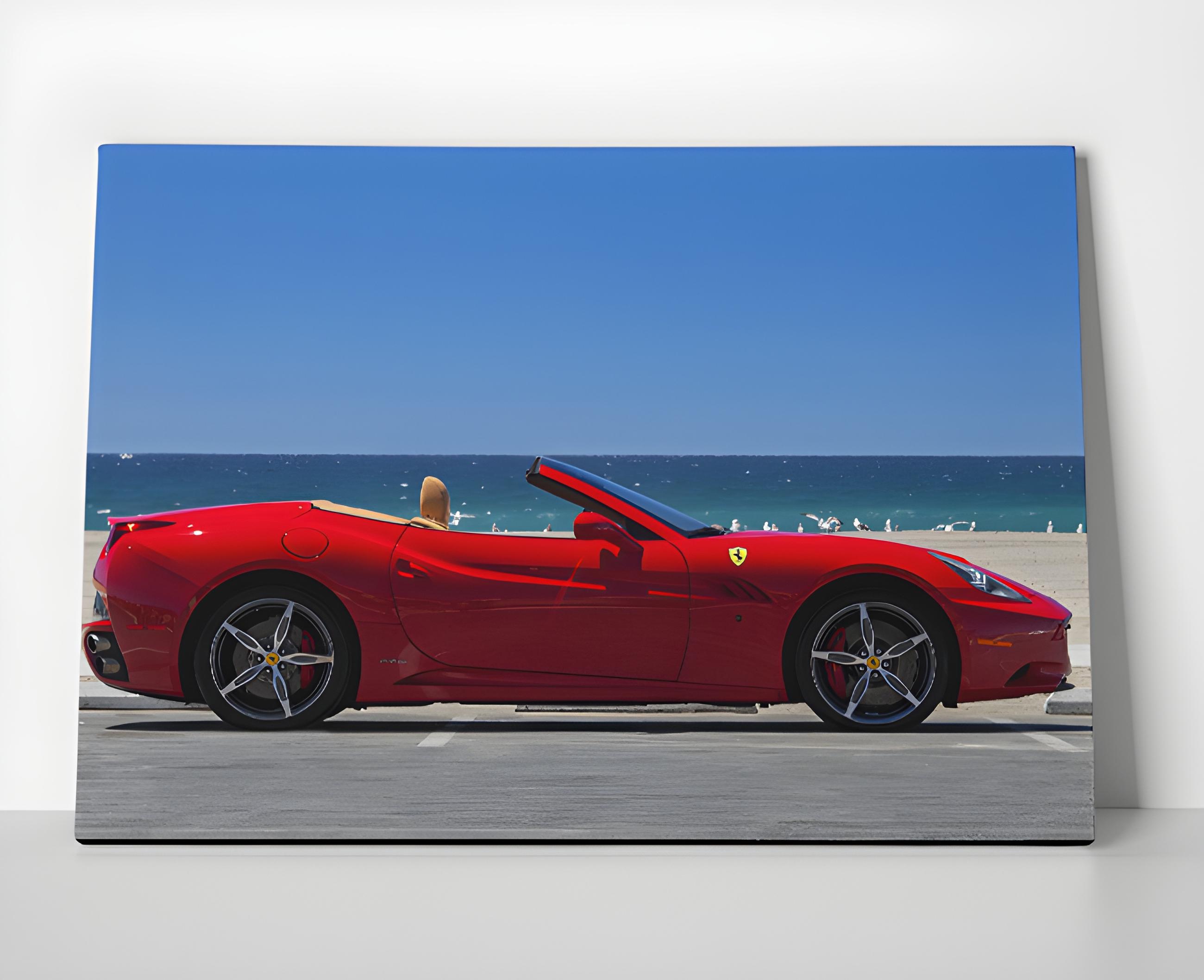 Ferrari California Art - Etsy
