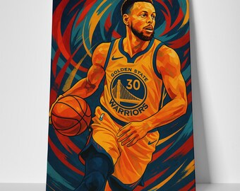 Steph Curry Art Poster or Canvas