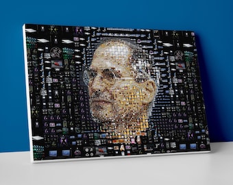 Steve Jobs Apple Poster or Canvas
