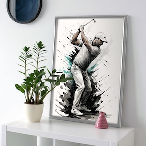 Scottie Scheffler Golf Poster or Canvas
