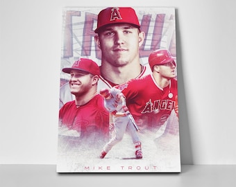 Mike Trout Swing Poster or Canvas