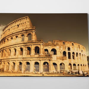 Roman Colosseum Poster or Wrapped Canvas
