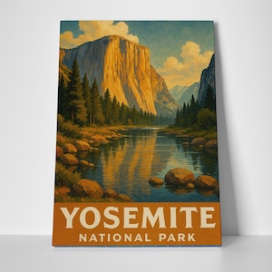 Yosemite National Park Poster or Wrapped Canvas