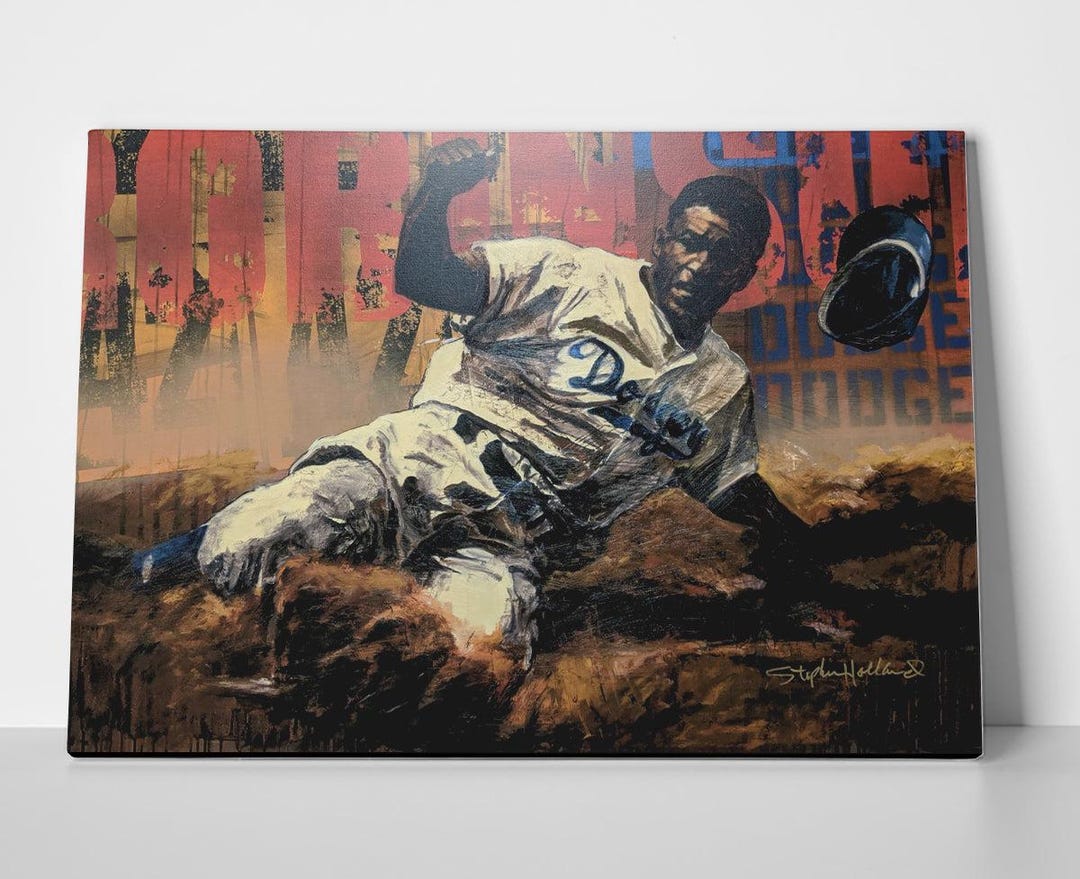 Jackie Robinson Poster or Canvas - Etsy