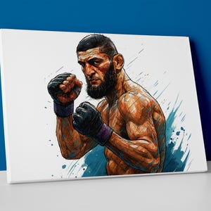 Khamzat Chimaev Poster or Canvas