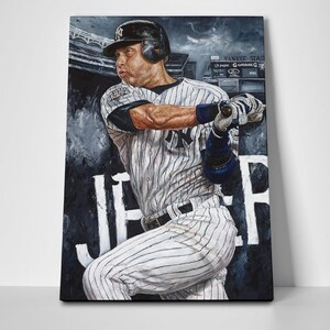 Derek Jeter Painting Poster or Wrapped Canvas