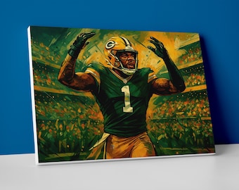 Micah Parsons Packers Wall Art: Football Poster or Canvas