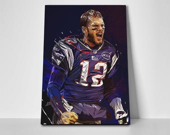 Tom Brady Patriots Poster or Canvas