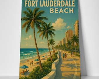 Fort Lauderdale Beach Poster or Canvas