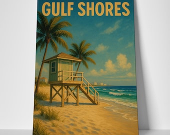 Gulf Shores Beach Poster or Canvas