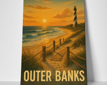 Outer Banks Beach Poster or Canvas