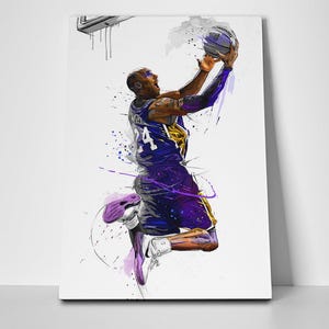Kobe Bryant Wall Art Poster or Wrapped Canvas