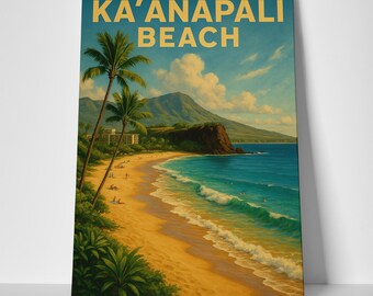 Kaanapali Beach Maui Poster or Canvas