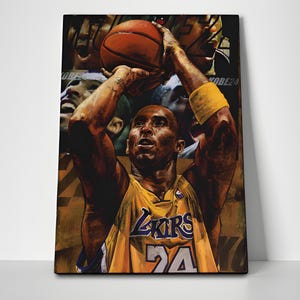 Kobe Bryant Free Throw Poster or Wrapped Canvas