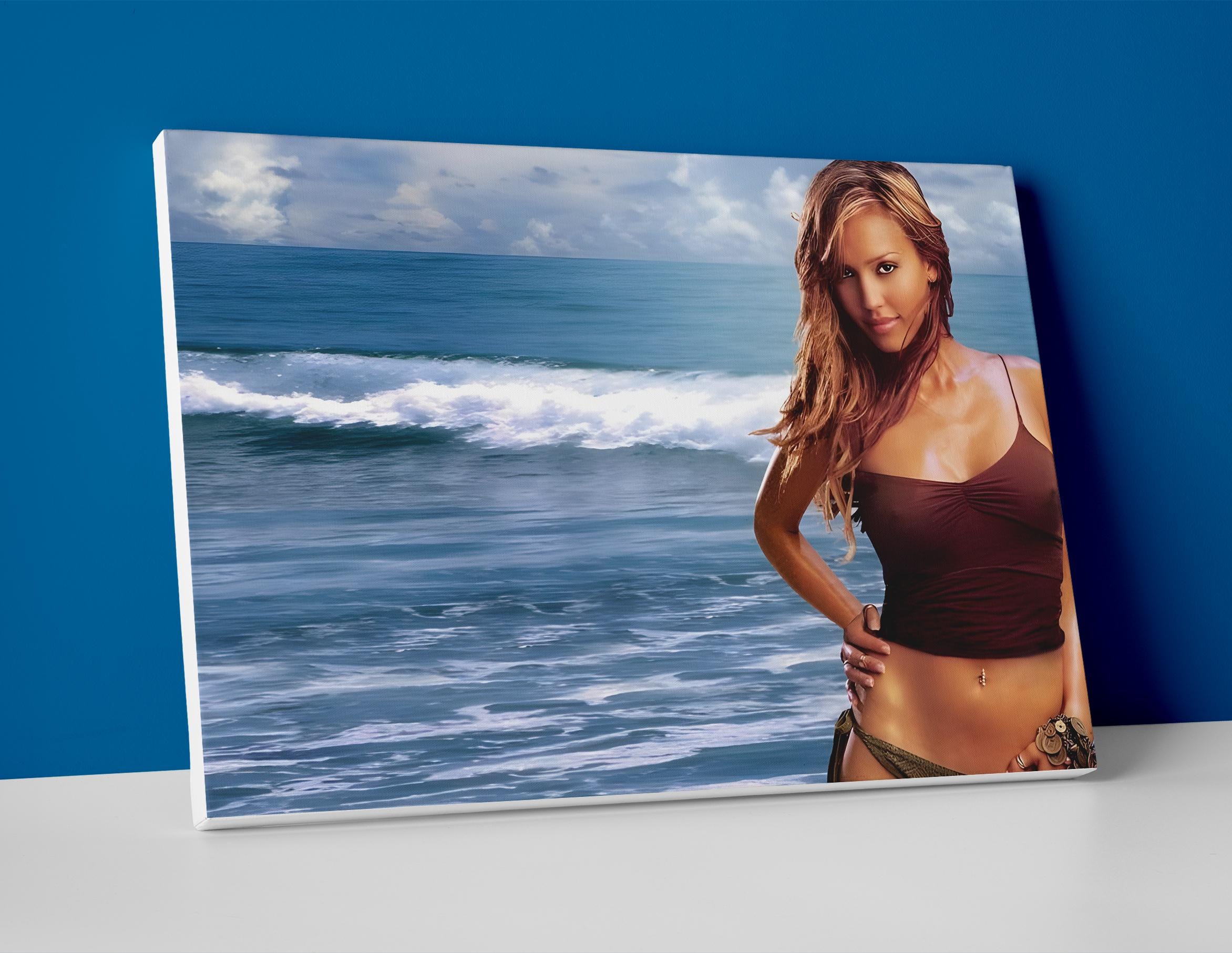 Poster / Toile Jessica Alba – Art Mural – Célébrité – Tendance – États-Unis