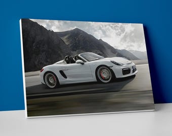 Porsche Boxster Spyder Poster or Canvas - Porsche Wall Art Decor