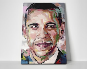 Barack Obama Painting Poster or Canvas
