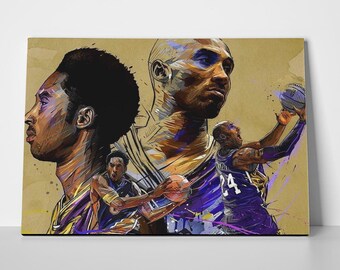 Kobe Bryant Lakers Poster or Canvas