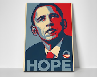 Barack Obama Hope Poster or Canvas