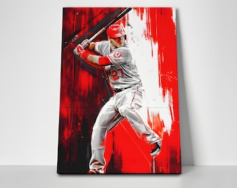 Mike Trout Artwork Poster or Canvas