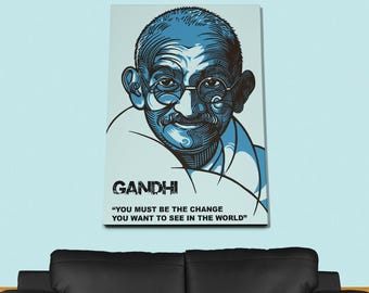 Gandhi Quote Poster or Canvas