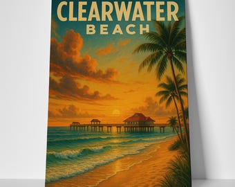 Clearwater Beach Poster or Canvas
