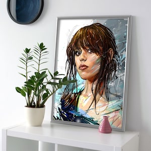 Jenna Ortega Poster or Canvas: Modern Wall Art