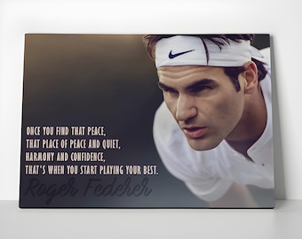 Roger Federer Quote Poster or Canvas