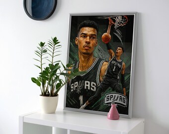 Victor Wembanyama Spurs Poster or Canvas - Wemby