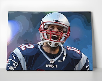 Tom Brady Yell Poster or Canvas