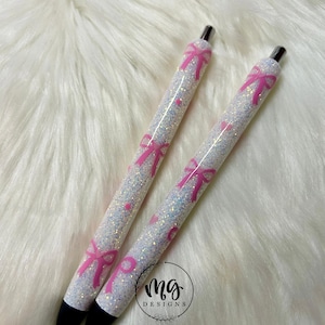Bow Glitter Pen