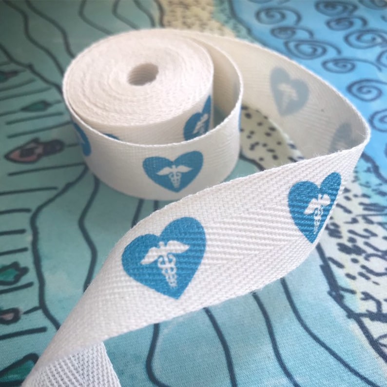 Three-Quarter Inch Ribbon Flat or Folded CUSTOM Twill natural or white Spool REORDER Printed Sew-in Fabric Label
