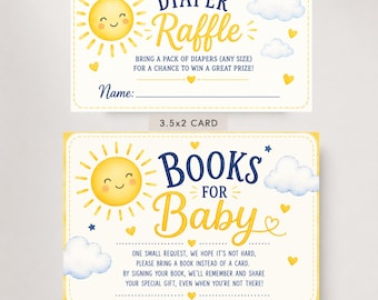 EDITABLE Here Comes the Son Baby Shower Invitation Sonshine Sun Themed Baby Shower, Sunshine Baby Sprinkle Theme Printable DIGITAL HS1