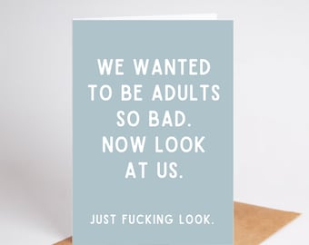 Funny Adults Greeting Card: Humorous Digital Download